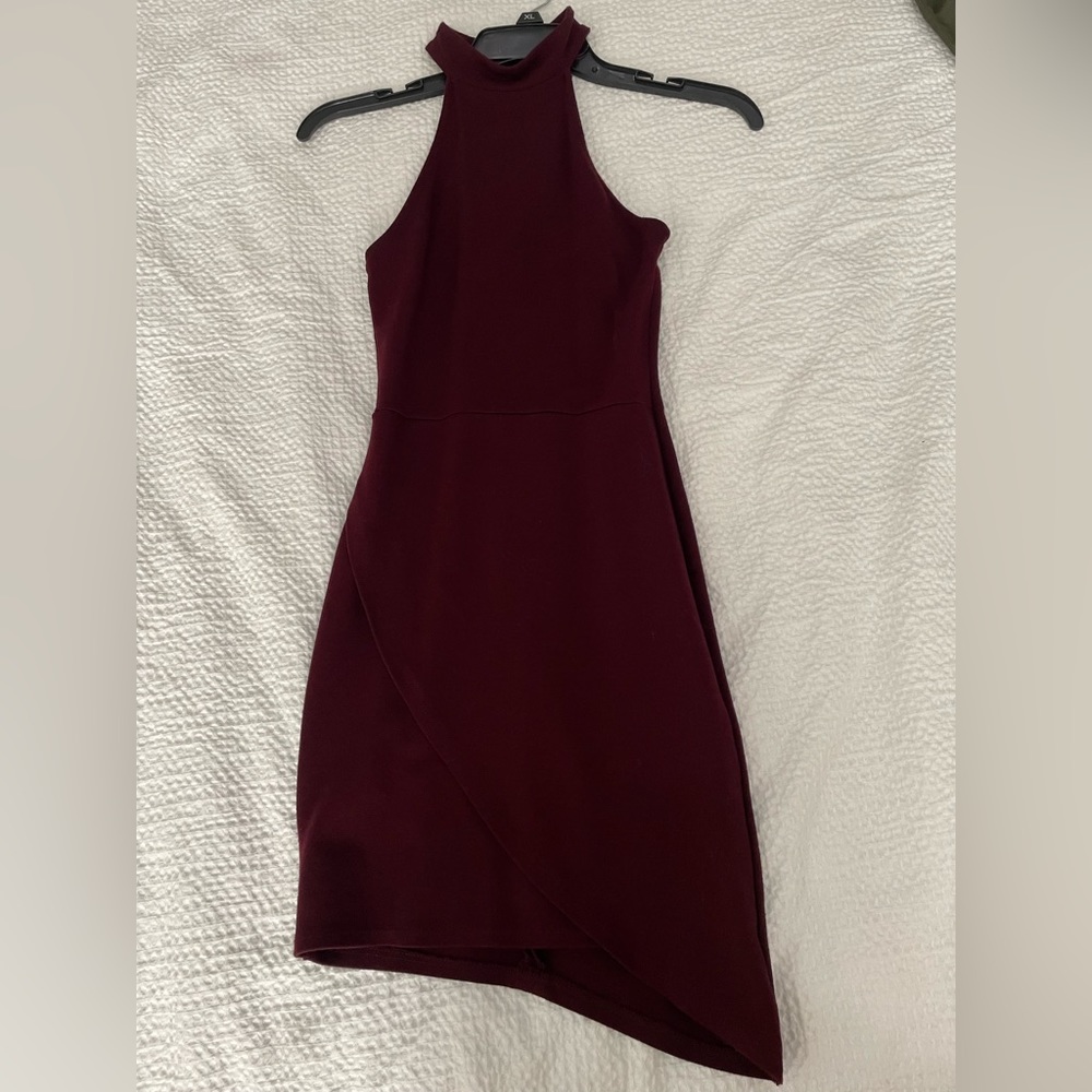 Burgundy dress